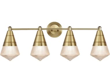 Maxim Lighting Hargreaves 4-Light Natural Aged Brass Vanity Light MX10394PRNAB