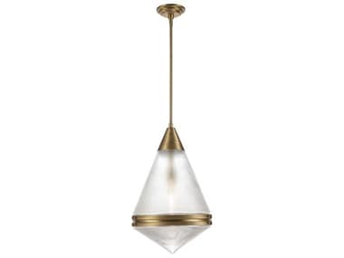 Maxim Lighting Hargreaves 1-Light Natural Aged Brass Pendant MX10395PRNAB