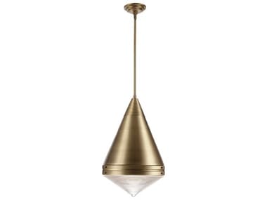 Maxim Lighting Hargreaves 1-Light Natural Aged Brass Pendant MX10396PRNAB