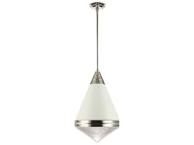 Maxim Lighting Hargreaves 1-Light White Polished Nickel Pendant MX10396PRWTPN