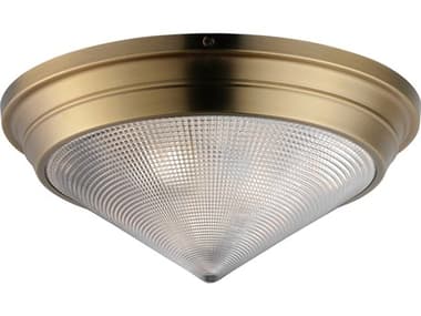 Maxim Lighting Hargreaves 3-Light Natural Aged Brass Flush Mount MX10399PRNAB