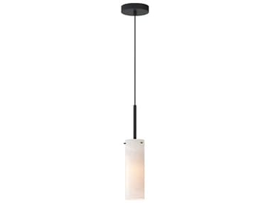 Maxim Lighting Blizzard 1-Light Black Cylinder Mini Pendant MX10511MRBK