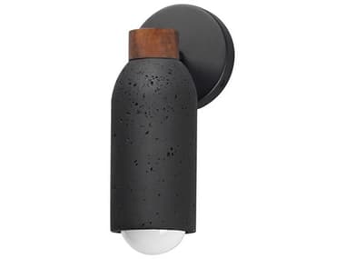 Maxim Lighting Pompeii 1-Light Lava Black Wall Sconce MX10621LVBK