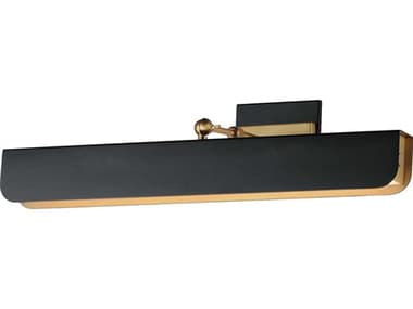 Maxim Lighting Miles 1-Light Black Natural Aged Brass Picture Light MX10712WTBKNAB