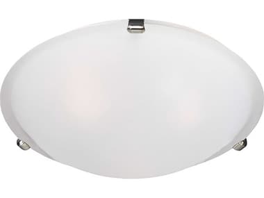 Maxim Lighting Malaga 20" 4-Light Satin Nickel Glass Bowl Flush Mount MX11060FTSN