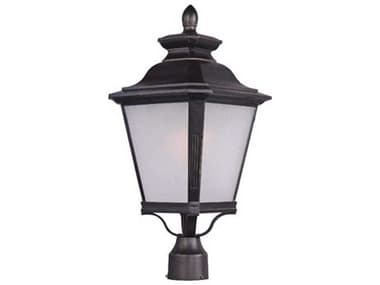 Maxim Lighting Knoxville & Frosted Seedy Glass 9'' Incandescent Outdoor Post Light MX1120FSBZ