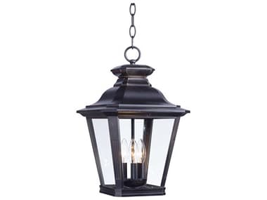 Maxim Lighting Knoxville with Clear Glass 3 - Light Outdoor Hanging Light MX1139CLBZ