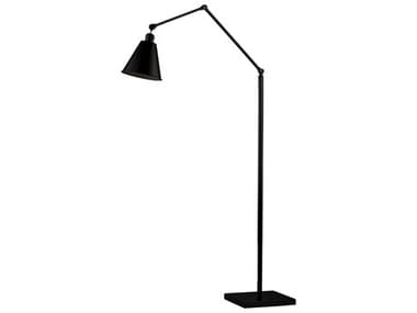 Maxim Lighting Library 55" Tall Black Floor Lamp MX12228BK