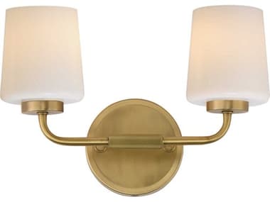 Maxim Lighting Durham 2-Light Natural Aged Brass Vanity Light MX12692WTNAB