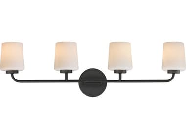 Maxim Lighting Durham 4-Light Black Vanity Light MX12694WTBK