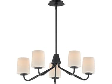 Maxim Lighting Durham 5-Light Black Chandelier MX12696WTBK