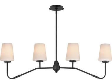 Maxim Lighting Durham 4-Light Black Island Pendant MX12697WTBK