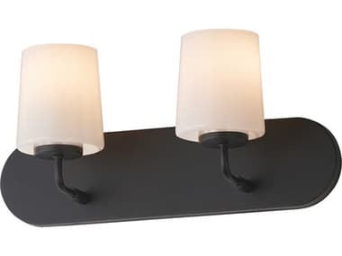 Maxim Lighting Durham 2-Light Black Vanity Light MX12892WTBK