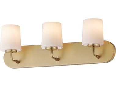 Maxim Lighting Durham 3-Light Natural Aged Brass Vanity Light MX12893WTNAB