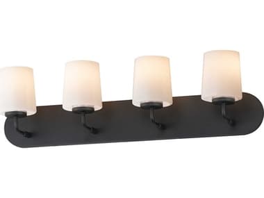Maxim Lighting Durham 4-Light Black Vanity Light MX12894WTBK