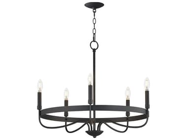 Maxim Lighting Frankie 5-Light Black Candelabra Chandelier MX14495BK