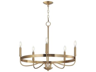 Maxim Lighting Frankie 5-Light Heritage Brass Candelabra Chandelier MX14495HR