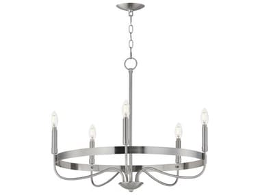 Maxim Lighting Frankie 5-Light Satin Nickel Candelabra Chandelier MX14495SN