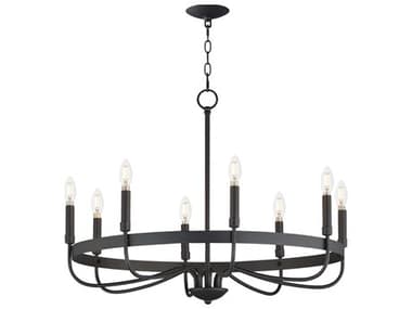 Maxim Lighting Frankie 8-Light Black Candelabra Chandelier MX14498BK