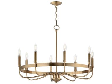 Maxim Lighting Frankie 8-Light Heritage Brass Candelabra Chandelier MX14498HR