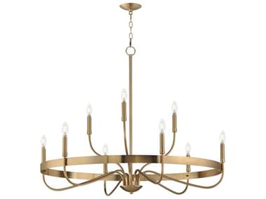 Maxim Lighting Frankie 9-Light Heritage Brass Candelabra Chandelier MX14499HR