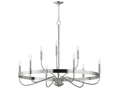 Maxim Lighting Frankie 9-Light Satin Nickel Candelabra Chandelier MX14499SN