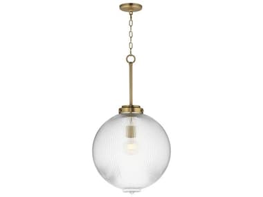 Maxim Lighting Kasbah 1-Light Satin Brass Globe Pendant MX15196CRSBR