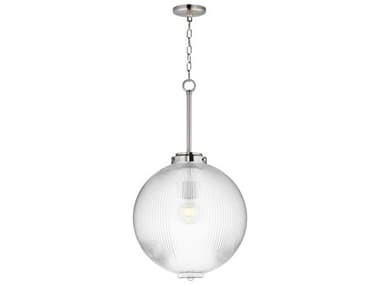 Maxim Lighting Kasbah 1-Light Satin Nickel Globe Pendant MX15196CRSN