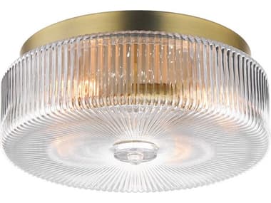 Maxim Lighting Kasbah 4-Light Satin Brass Round Flush Mount MX15199CRSBR