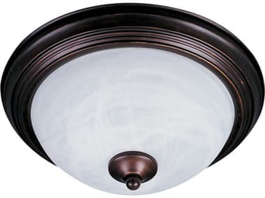 Maxim Lighting Essentials-194x Oil Rubbed Bronze & Marble Glass Outdoor Ceiling Light MX1940MROI