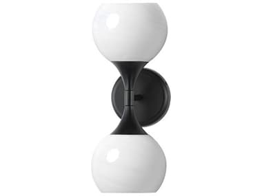 Maxim Lighting Neve 2-Light Black Wall Sconce MX21222MRBK