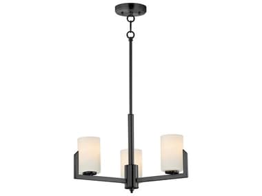 Maxim Lighting Dart 3-Light Black Cylinder Chandelier MX21285SWBK