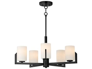 Maxim Lighting Dart 5-Light Black Cylinder Chandelier MX21286SWBK