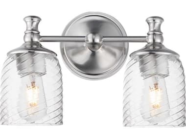 Maxim Lighting Swirl 2-Light Satin Nickel Traditional Vanity Light MX21352CRSN