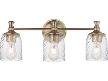 Maxim Lighting Swirl 3-Light Satin Champagne Brass Traditional Vanity Light MX21353CRSCH