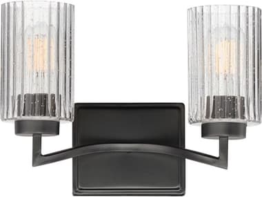 Maxim Lighting Rigata 2-Light Black Vanity Light MX21372CRBK