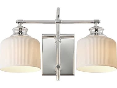 Maxim Lighting Bisque 2-Light Polished Nickel Vanity Light MX21492WTPN