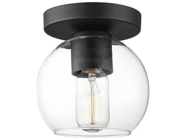 Maxim Lighting Knox 6" 1-Light Black Globe Flush Mount MX21630CLBK