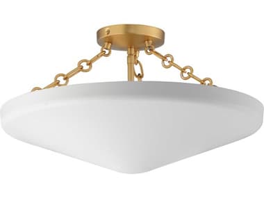 Maxim Lighting Artemis 3-Light Natural Aged Brass Bowl Semi Flush Mount MX22450WTNAB