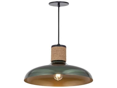 Maxim Lighting Bingham 1-Light June Bug Green Dome Pendant MX22494JU