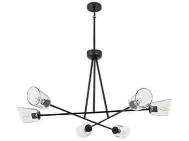 Maxim Lighting Keppe 6-Light Dark Bronze Geometric Chandelier MX26266SSDBZ