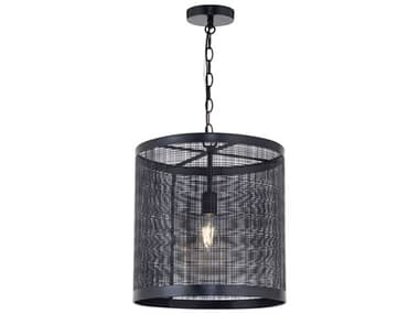 Maxim Lighting Hatcher 1-Light Black Pendant MX31222BK