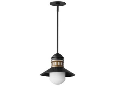 Maxim Lighting Admiralty Black / Antique Brass 1-light Outdoor Ceiling Light MX35121SWBKAB