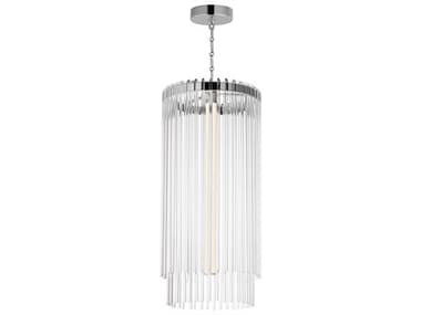Maxim Lighting Jolie 1-Light Polished Nickel Cylinder Pendant MX38426CLPN