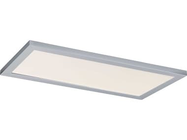 Maxim Lighting Sky 1-Light Brushed Aluminum Silver Flush Mount MX55761WTAL