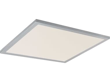 Maxim Lighting Sky 1-Light Brushed Aluminum White Flush Mount MX55762WTAL
