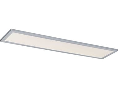 Maxim Lighting Sky 1-Light Brushed Aluminum Silver Flush Mount MX55764WTAL