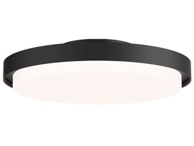 Maxim Lighting Float 1-Light Black Round Flush Mount MX57312BK