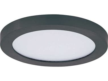 Maxim Lighting Chip 1-Light Black Round Flush Mount MX57590WTBK