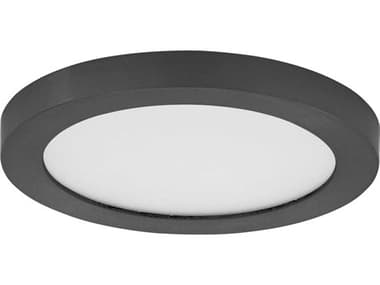 Maxim Lighting Chip 1-Light Black Round Flush Mount MX57591WTBK